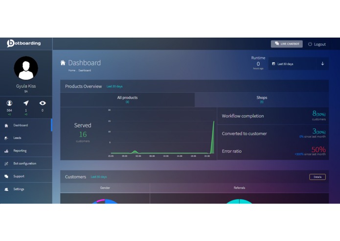 Dorsum-Chatbot for banking customer acquisition – screenshot 2