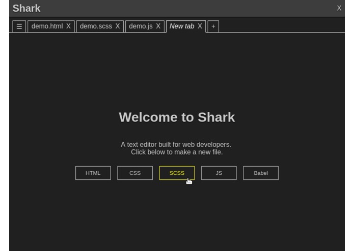 Shark Text Editor – screenshot 1