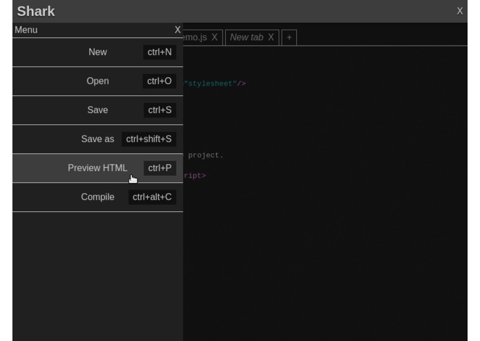 Shark Text Editor – screenshot 2