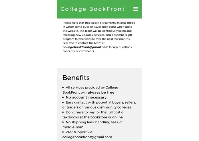College BookFront – screenshot 2