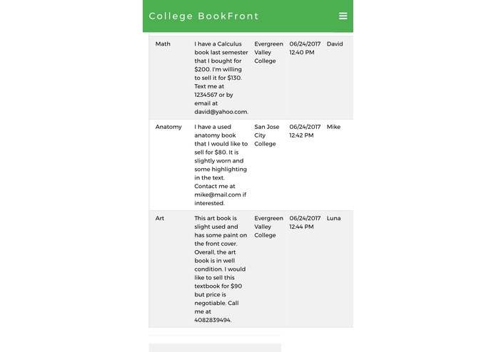 College BookFront – screenshot 12