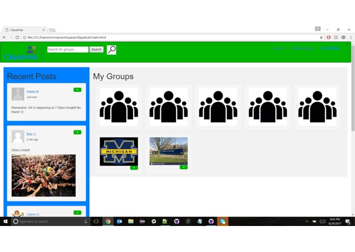 CliqueHub – screenshot 2