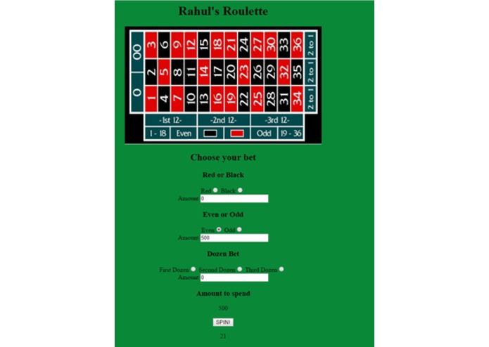 Rahul's Roulette – screenshot 1