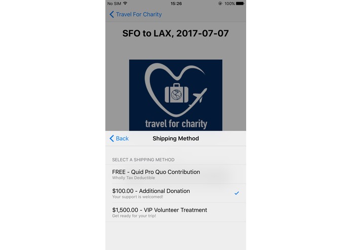 Travel For Charity (Apply Pay) – screenshot 6
