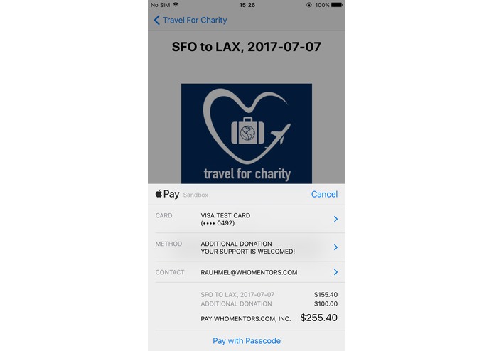 Travel For Charity (Apply Pay) – screenshot 7