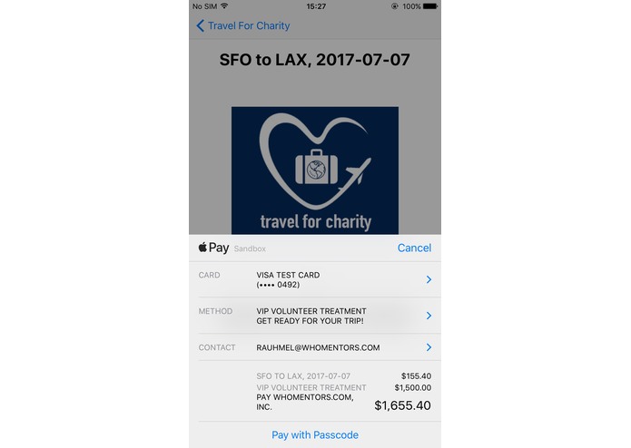 Travel For Charity (Apply Pay) – screenshot 9