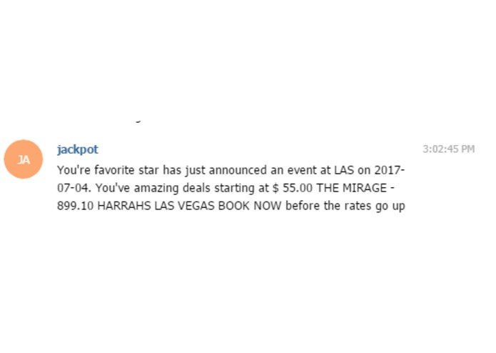 Sabre Celebrity Alert – screenshot 2