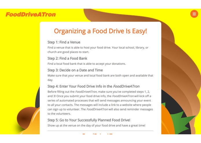 FoodDriveATron – screenshot 1