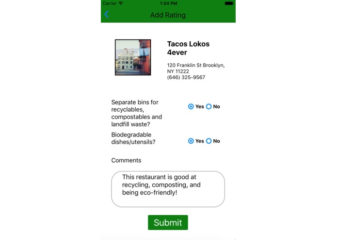 EcoBites – screenshot 1