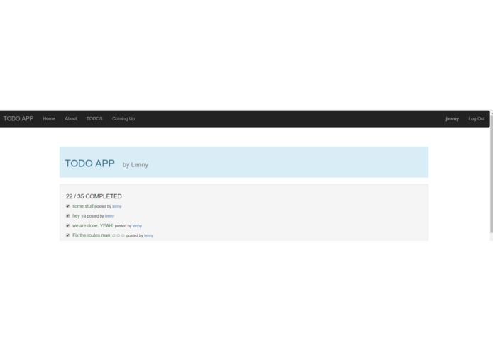 Todo_MEAN – screenshot 1
