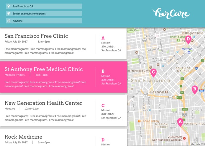 HerCare – screenshot 4