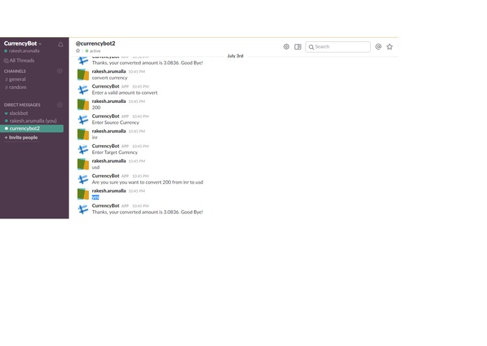 CurrencyBot – screenshot 1
