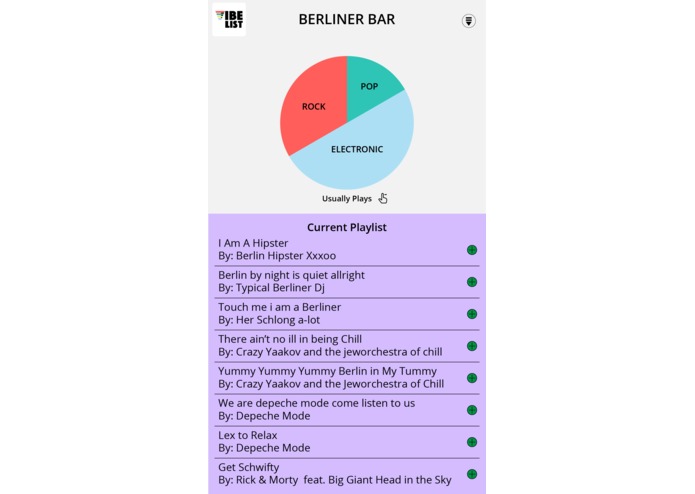 Vibelist – screenshot 1