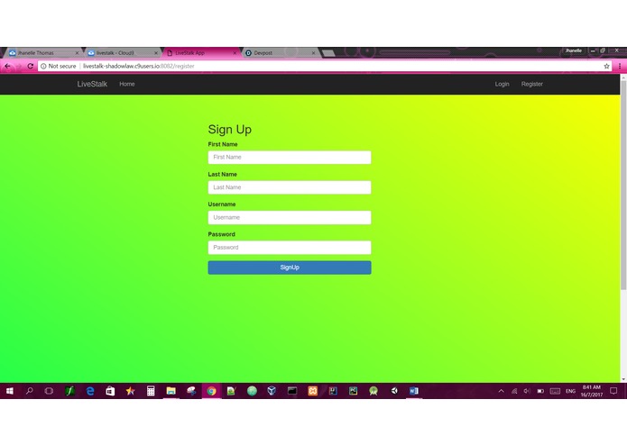 LiveStalk – screenshot 1