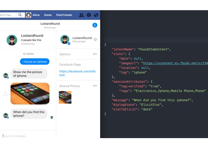 lofoBot - The Lost and Found ChatBot ! – screenshot 1