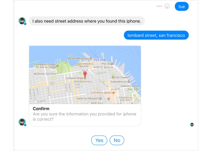 lofoBot - The Lost and Found ChatBot ! – screenshot 2