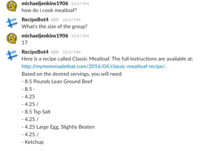 Recipe Bot – screenshot 3