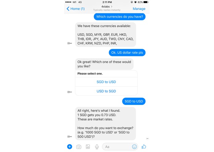 Monet The Moneychanger Bot – screenshot 1