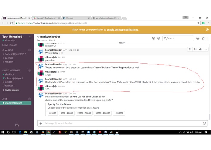 MarketPlace Bot – screenshot 2