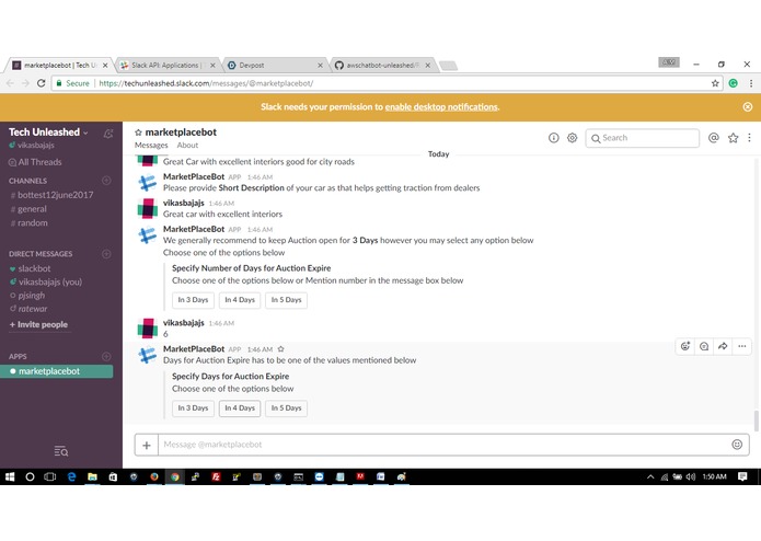 MarketPlace Bot – screenshot 4