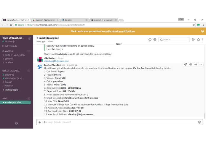 MarketPlace Bot – screenshot 7