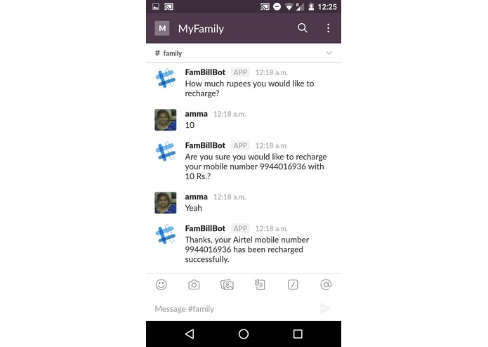 FamBillBot – screenshot 4