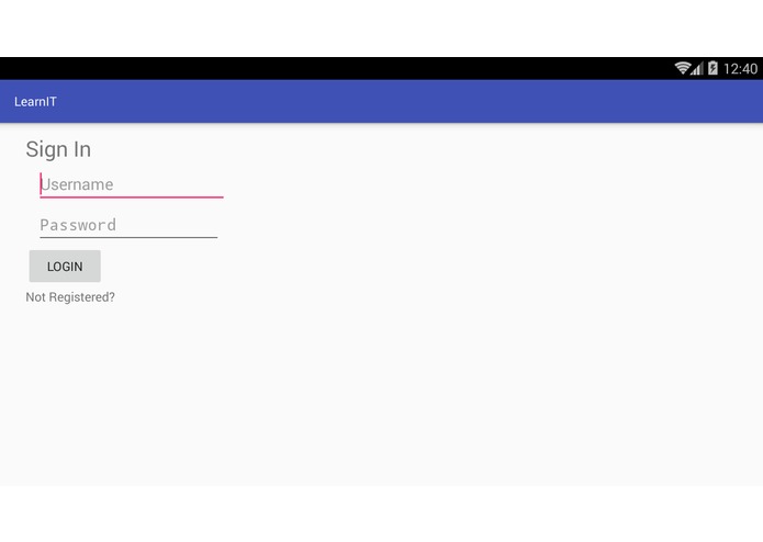 LearnIT – screenshot 1