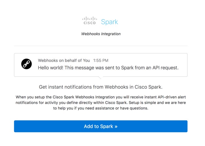 Webhooks – screenshot 1
