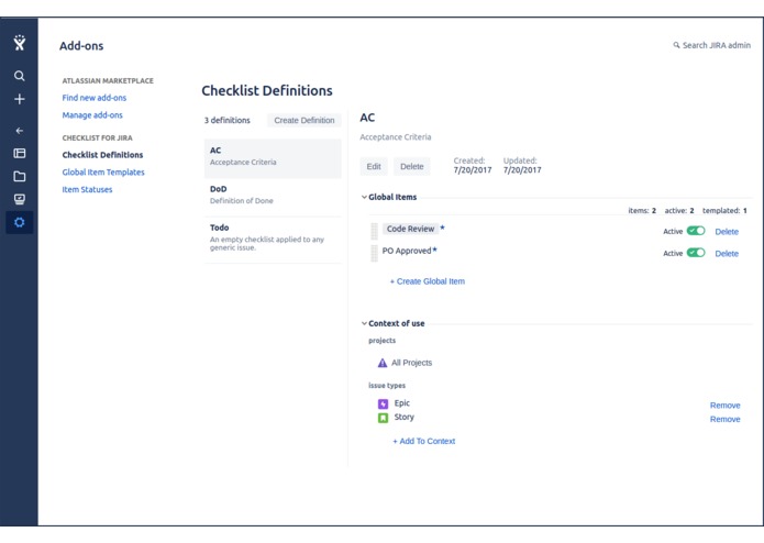 Checklist for JIRA - Cloud – screenshot 3