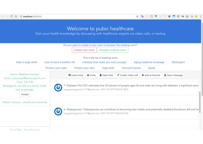 PublicHealthPlatform – screenshot 1