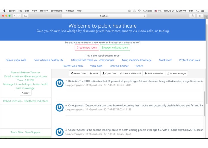 PublicHealthPlatform – screenshot 2