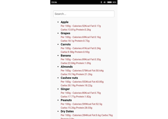 Smart Nutritional Food Scale – screenshot 3