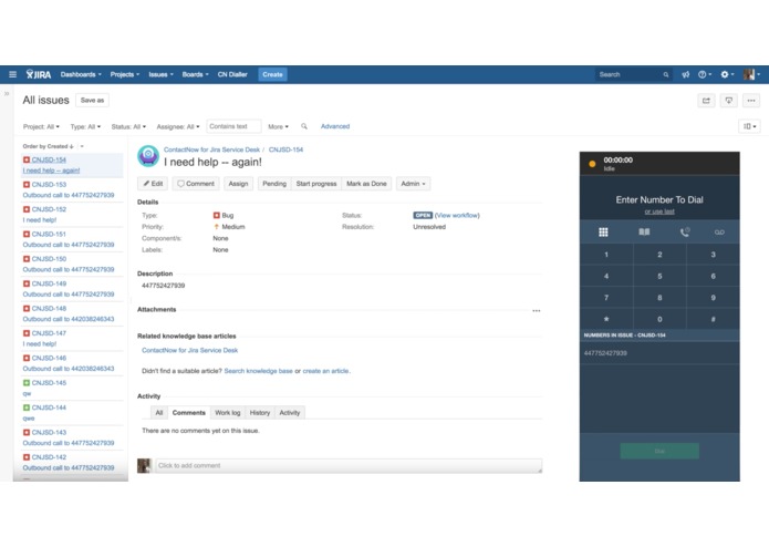 ContactNow for Jira Service Desk (Beta) – screenshot 2