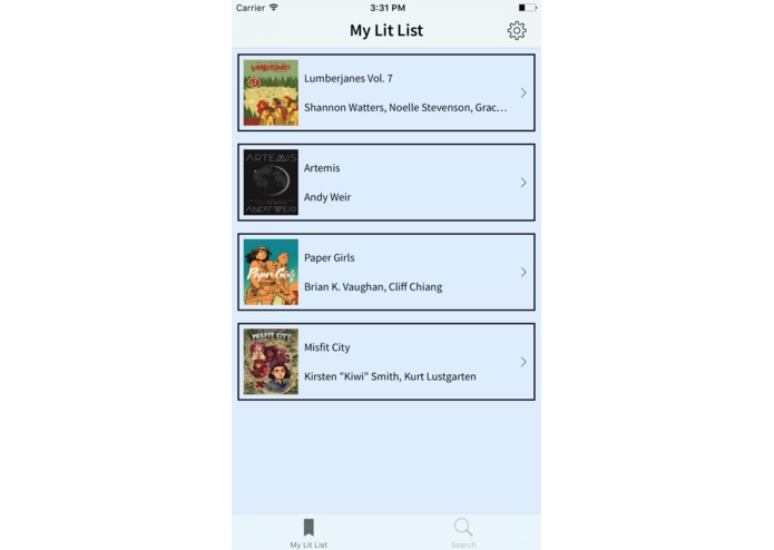 The-Lit-List – screenshot 1