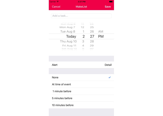 MakeList – screenshot 2
