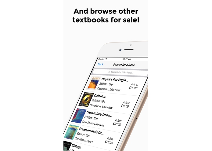 U-BookIt: a college textbook exchange platform – screenshot 5