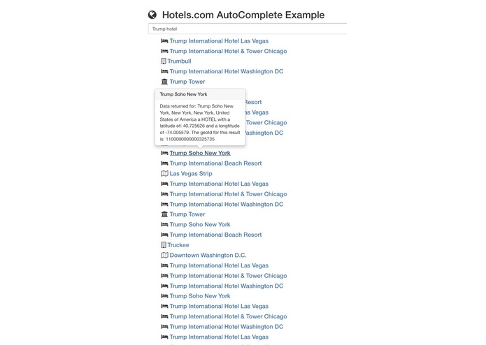 Hotels.com-AutoComplete-JS – screenshot 1