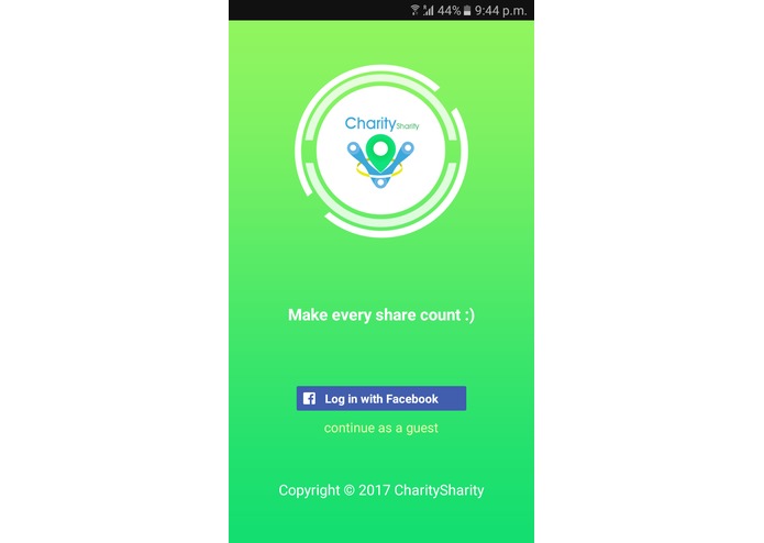 CharitySharity – screenshot 1