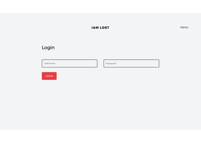 Event platform "I am lost" – screenshot 1