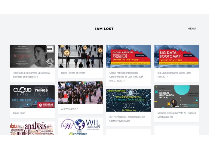 Event platform "I am lost" – screenshot 3