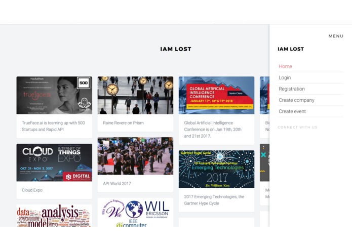 Event platform "I am lost" – screenshot 5