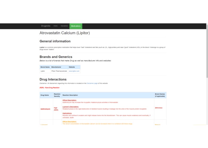 Drugpedia – screenshot 1