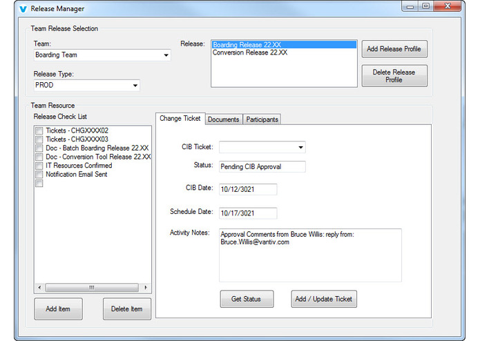 Release Manager – screenshot 1