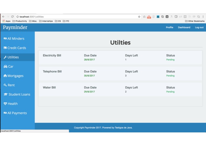 Payminder - TABLE #30 - Testigos de Java – screenshot 4