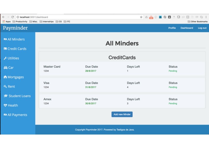 Payminder - TABLE #30 - Testigos de Java – screenshot 6