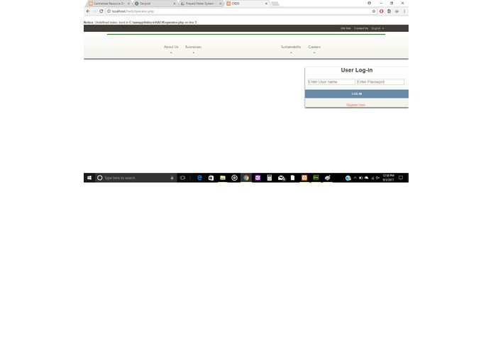 Prepaid electricity/Water meter system – screenshot 2