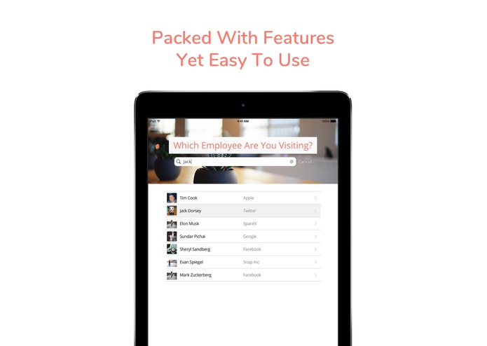 Greetly Visitor Check In App – screenshot 1