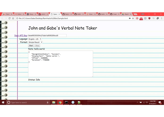 John and Gabe's Verbal Note Taker – screenshot 1