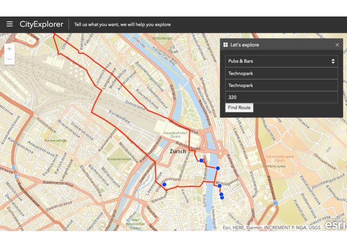 CityExplorer - A prototype for Computational Tourism – screenshot 1