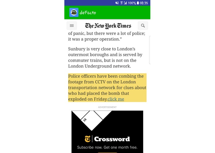 deFacto – screenshot 3